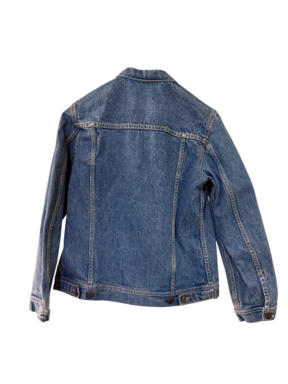 Bonjour Denim Jacket Women's Large Vintage 90's Medium Wash Trucker - Picture 2 of 16